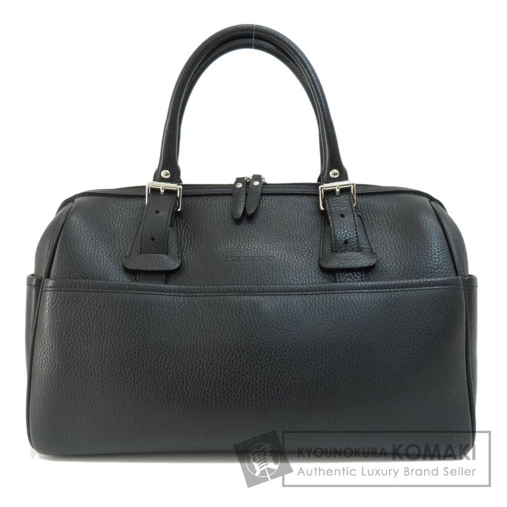 Burberry logo motif Boston bag leather